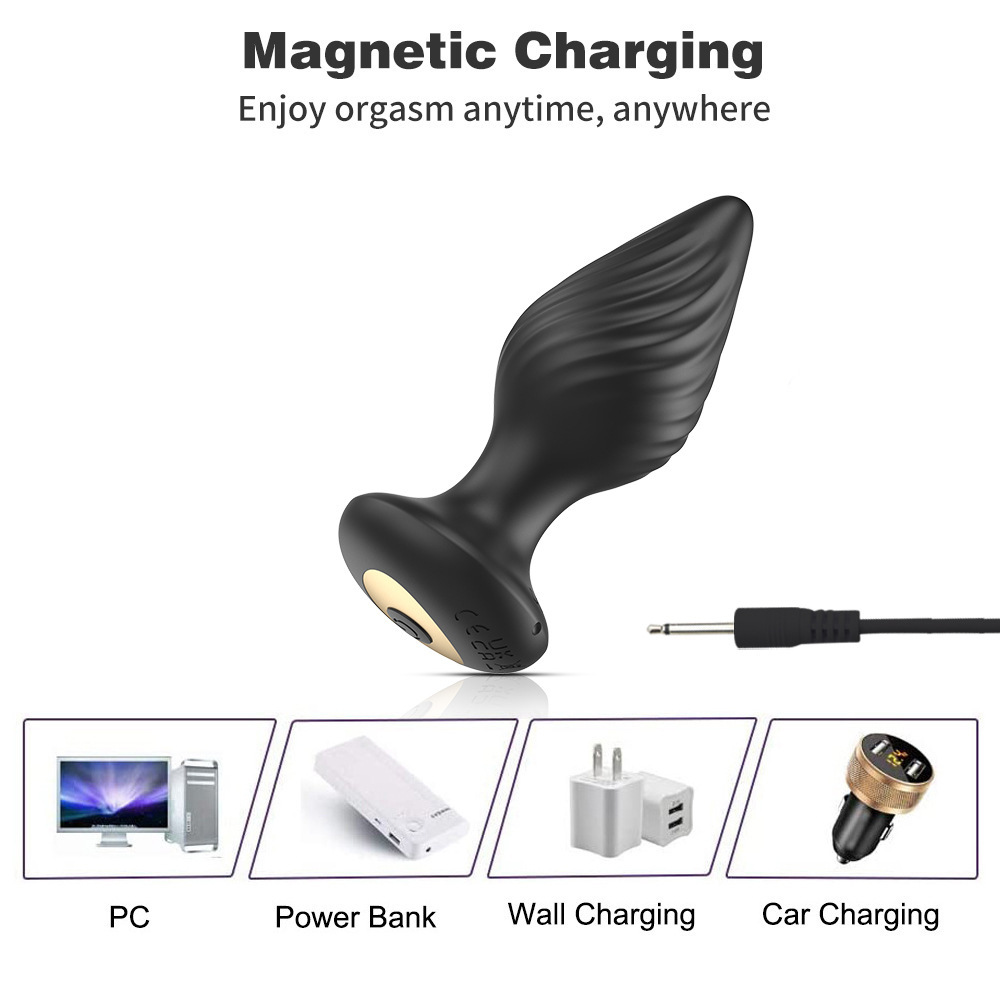 360 ° Rotating Adult Sex Toy Men's Prostate Massager - Rotating Surrounding Stimulation Prostate Point APP Remote Control, Adult Toy Anal Plug Vibration Hip Plug 9 Vibration