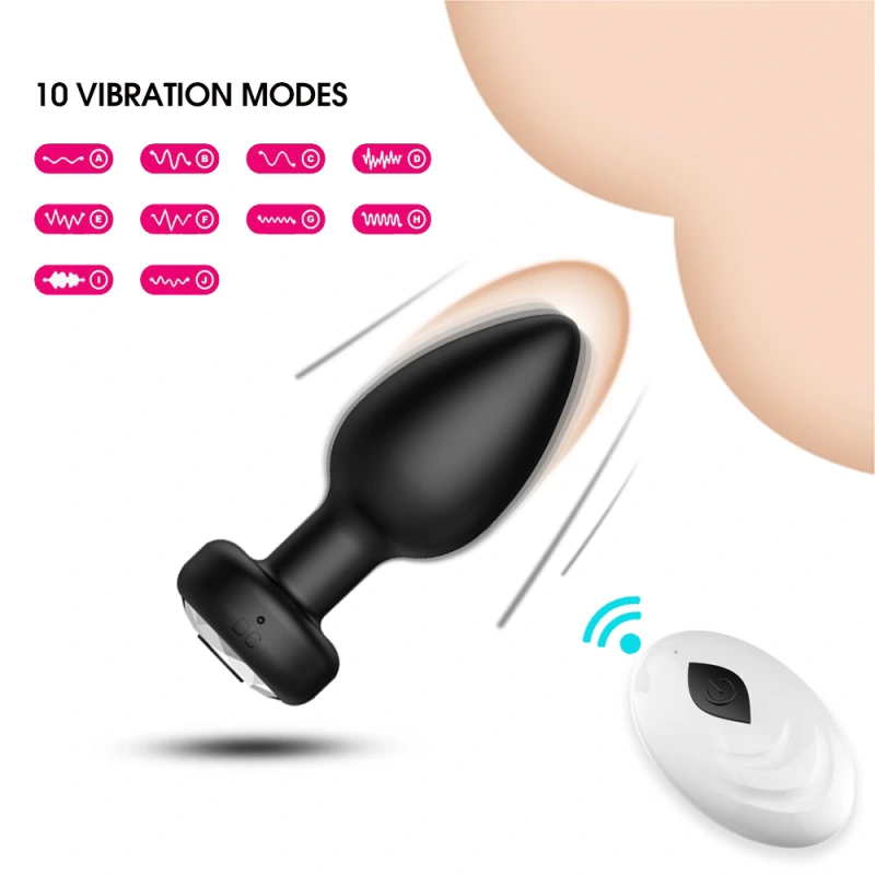 4pcs  Anal Sex Toys with Remote Control 10 Vibrating Vibrator for Men Women, Anal Toys Adult Sex Toy & Games Prostate Massager