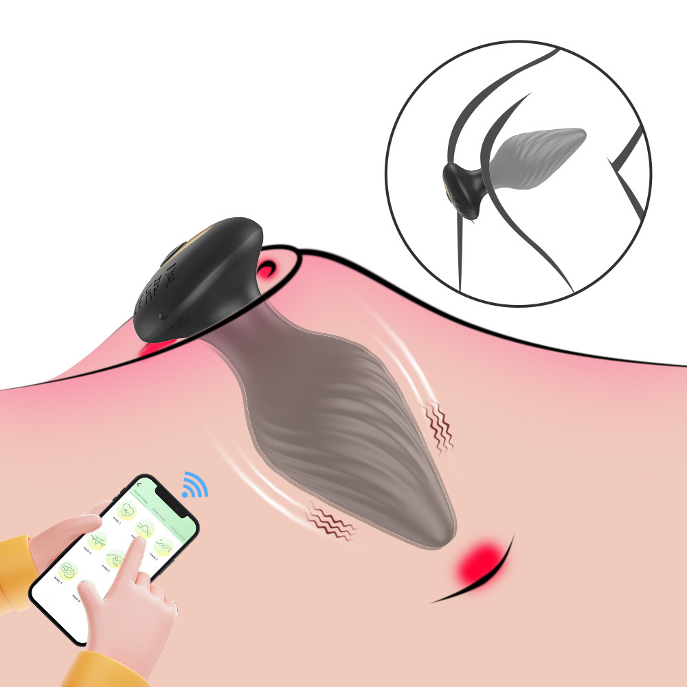 360 ° Rotating Adult Sex Toy Men's Prostate Massager - Rotating Surrounding Stimulation Prostate Point APP Remote Control, Adult Toy Anal Plug Vibration Hip Plug 9 Vibration