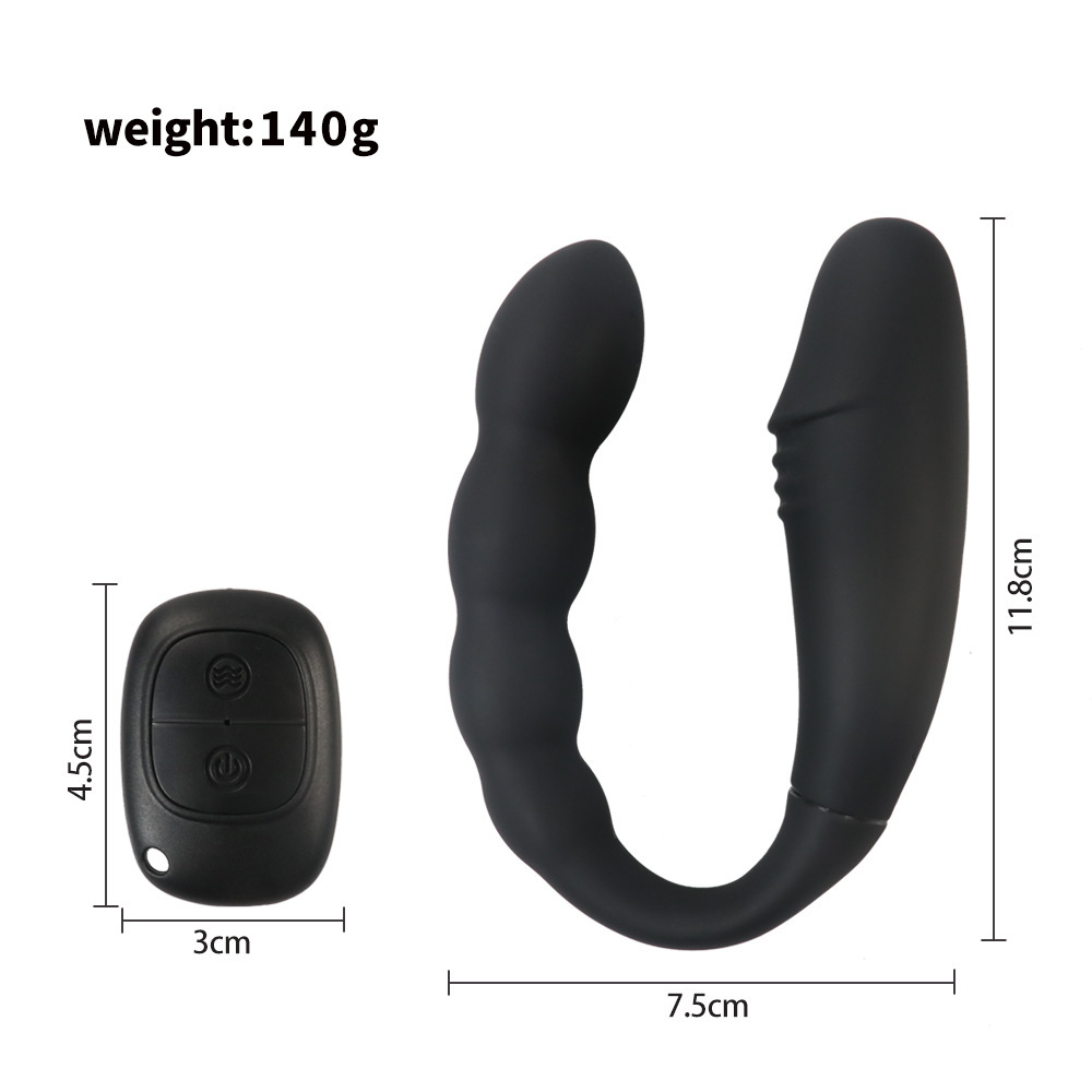 with 5 Electric Shock & 10 Vibrating Modes, Remote Control Prostate Vibrator Anal Dildo Adult Toys for Men Gay Women