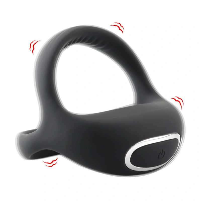 Vibration rooster ring, male sex toy silicone penis ring, 10 strong vibration modes, suitable for male couples' entertainment, male erection enhancement and Clit vibrator