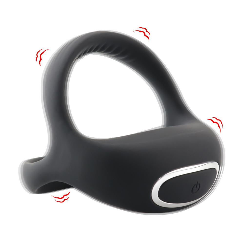Vibration rooster ring, male sex toy silicone penis ring, 10 strong vibration modes, suitable for male couples' entertainment, male erection enhancement and Clit vibrator