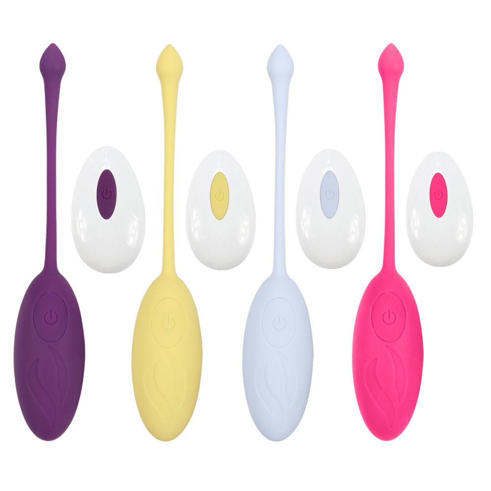 Silent Vibrating Remote Control Vibrator Silicagel Eggs Vibrators Sex Toys USB Rechargeable G Spot Vaginal Bullet Vibrators for Adults Jumping Egg