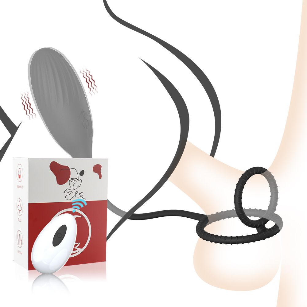 Vibration anal plug with cockscomb ring, remote control APP prostate massager penis ring vibrator