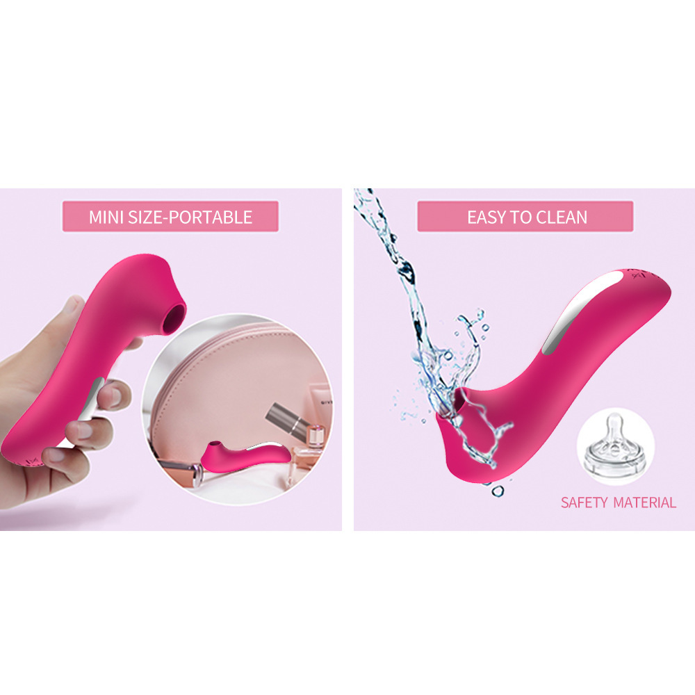 Adult sex toy Dildo suction vibrator -2-in-1 clitoral stimulator with 9 suction and vibration modes, suitable for female clitoris