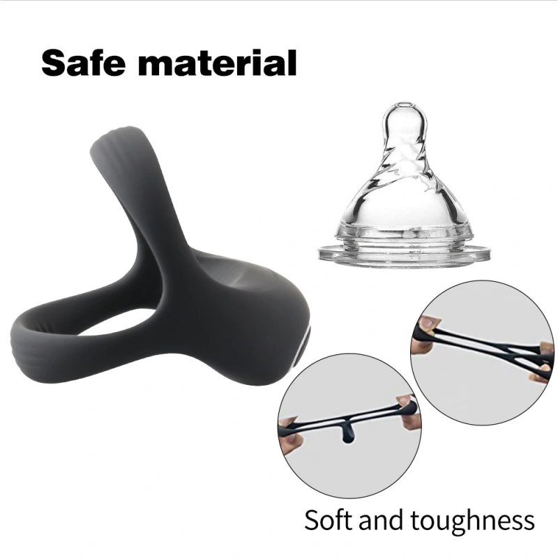 Vibration rooster ring, male sex toy silicone penis ring, 10 strong vibration modes, suitable for male couples' entertainment, male erection enhancement and Clit vibrator