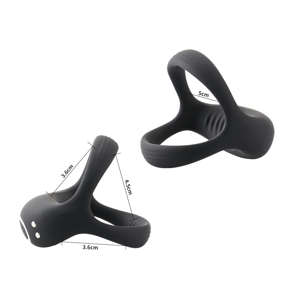 Vibration rooster ring, male sex toy silicone penis ring, 10 strong vibration modes, suitable for male couples' entertainment, male erection enhancement and Clit vibrator