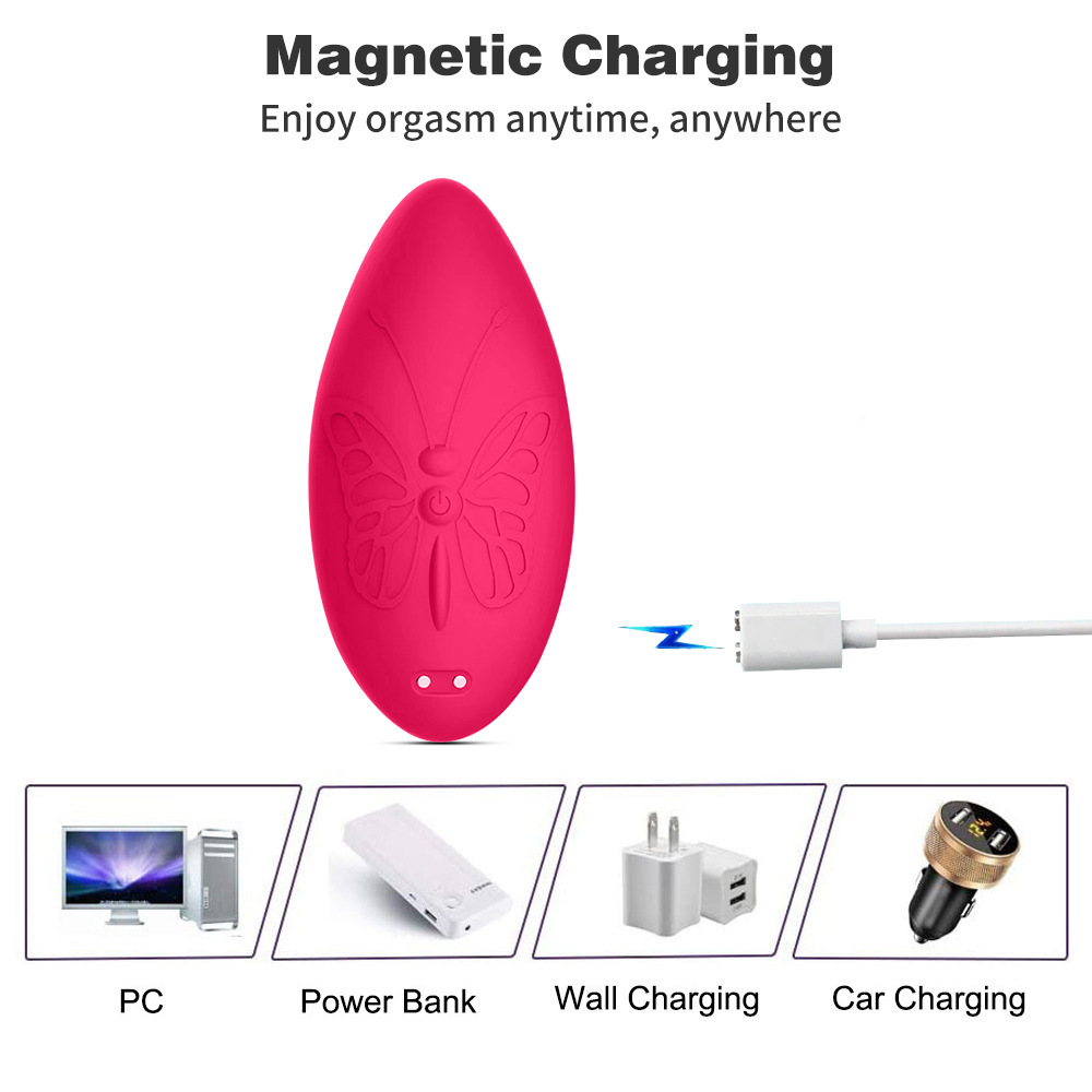 Wearable Panty Vibrator with App & Remote Control Vibrating Eggs,Rechargeable Butterfly Vibrators Clitorals Stimulator Vibrating Panties Wearable Sex Toy for Women (Red)