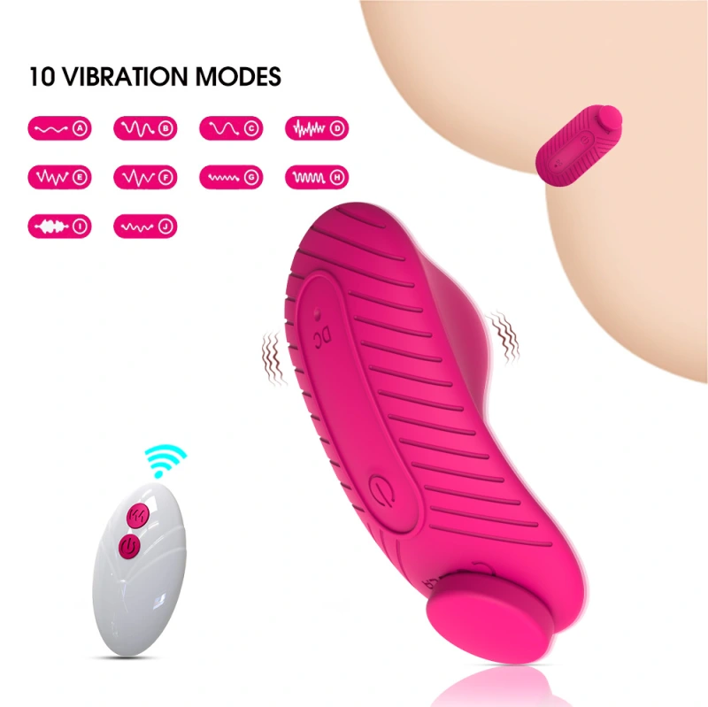 Wearable underwear vibrator, suitable for adult sex toys for women or couples, remote-controlled Clit Mini vibrator with 12 vibration modes