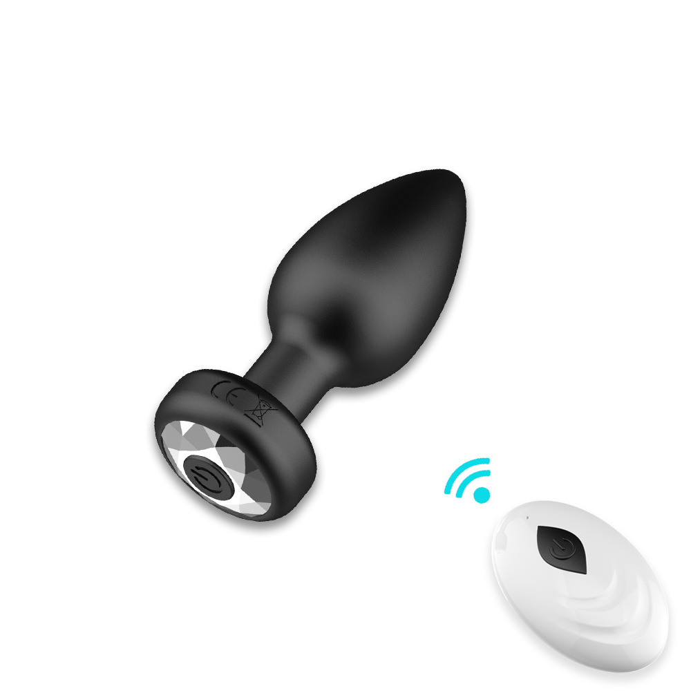 Anal plug vibrator sex toy -10 frequency vibration smooth silicone anal toy