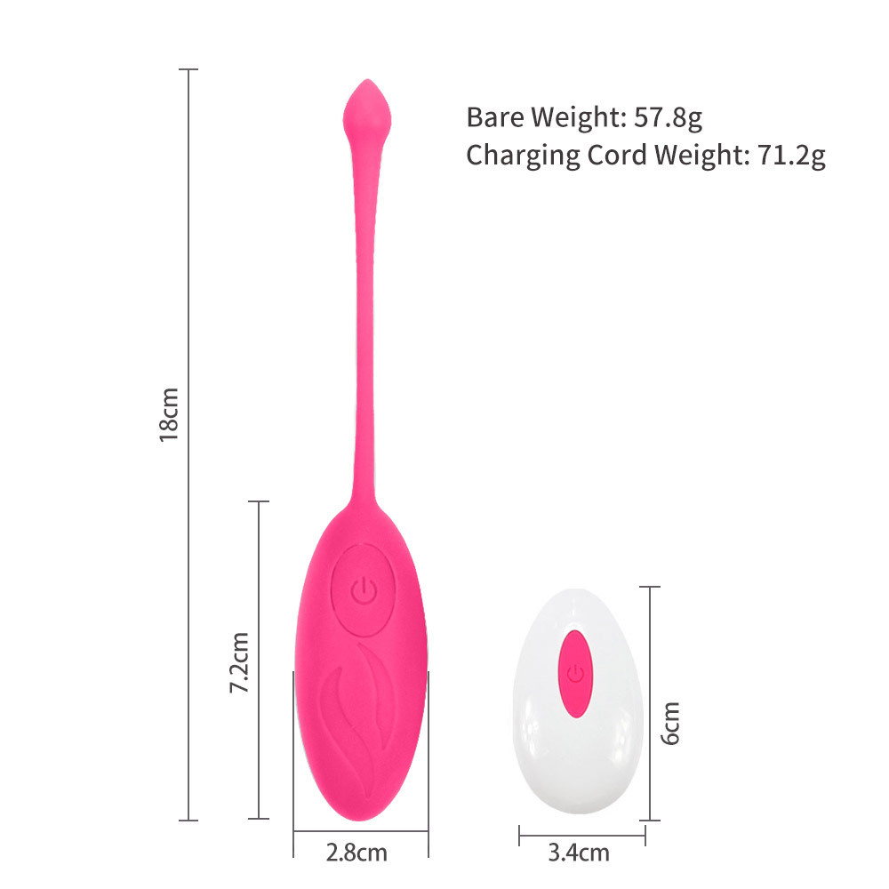 Silent Vibrating Remote Control Vibrator Silicagel Eggs Vibrators Sex Toys USB Rechargeable G Spot Vaginal Bullet Vibrators for Adults Jumping Egg