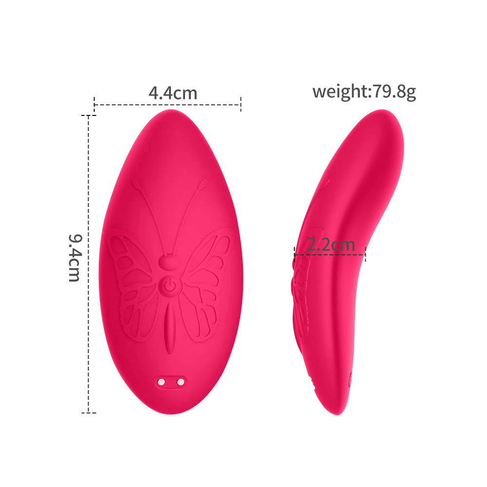 Wearable Panty Vibrator with App & Remote Control Vibrating Eggs,Rechargeable Butterfly Vibrators Clitorals Stimulator Vibrating Panties Wearable Sex Toy for Women (Red)