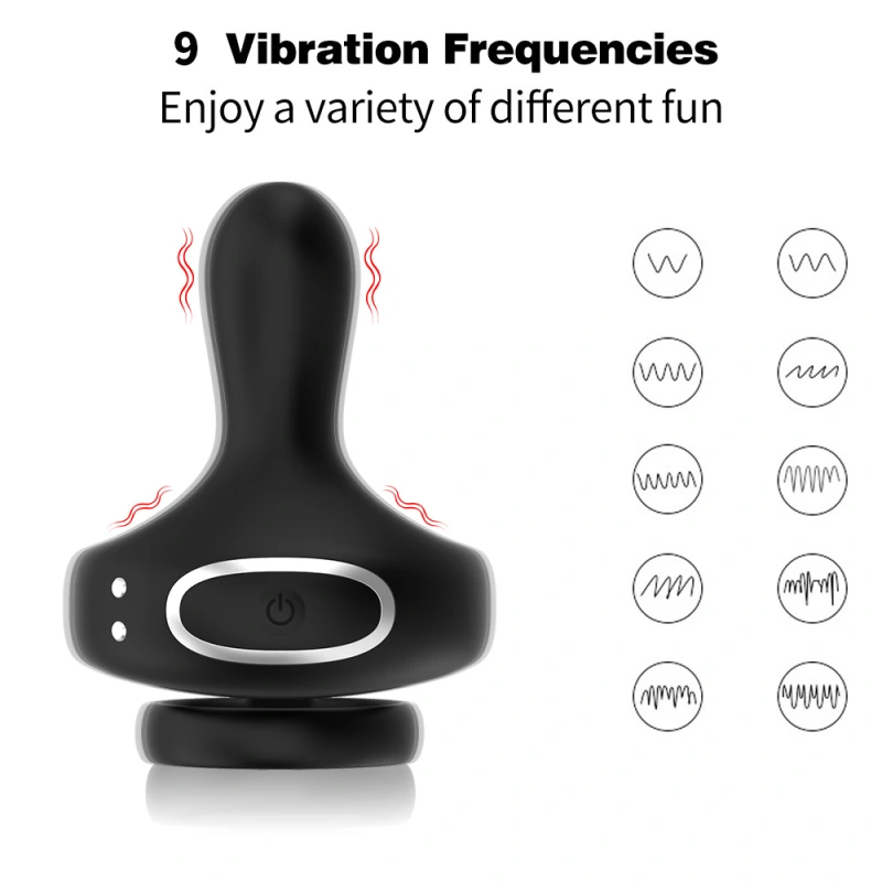 Vibration Cockcomb Ring Stimulator, Silicone Happy Penis Ring Vibrator Couple Adult Male Sex Toy