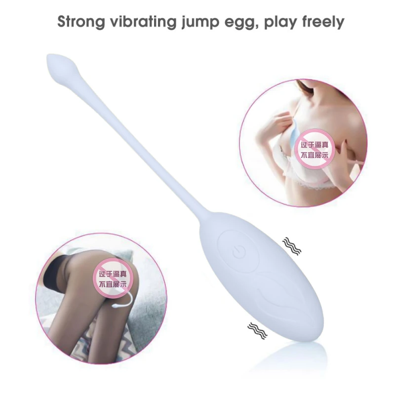 Silent Vibrating Remote Control Vibrator Silicagel Eggs Vibrators Sex Toys USB Rechargeable G Spot Vaginal Bullet Vibrators for Adults Jumping Egg