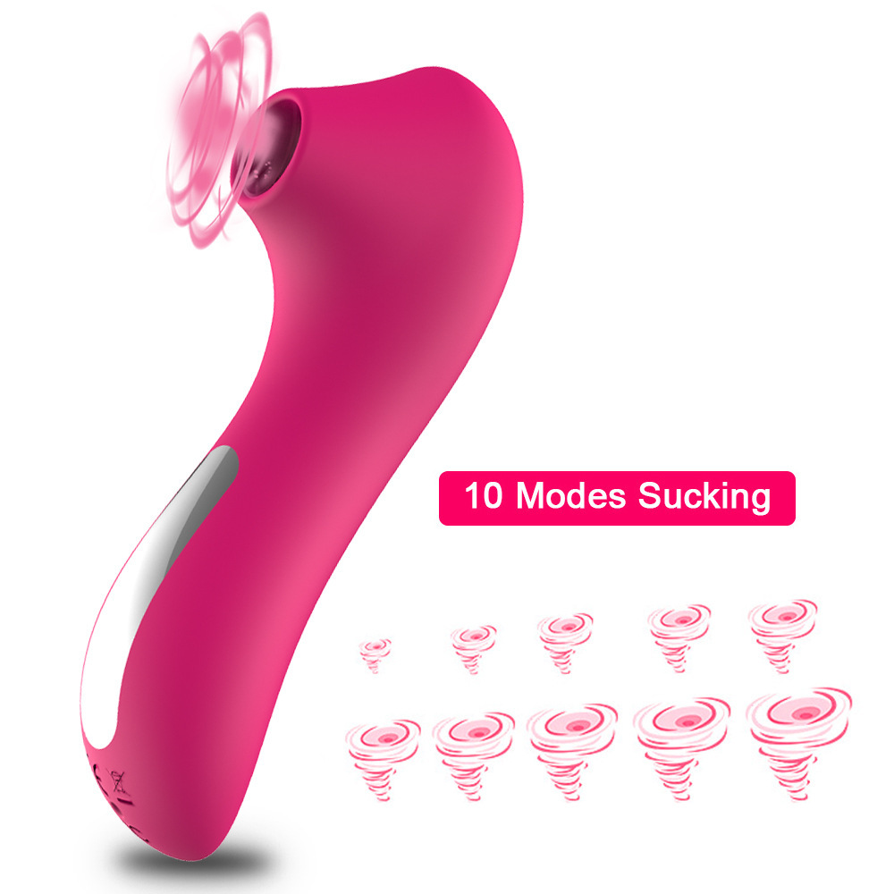 Adult sex toy Dildo suction vibrator -2-in-1 clitoral stimulator with 9 suction and vibration modes, suitable for female clitoris