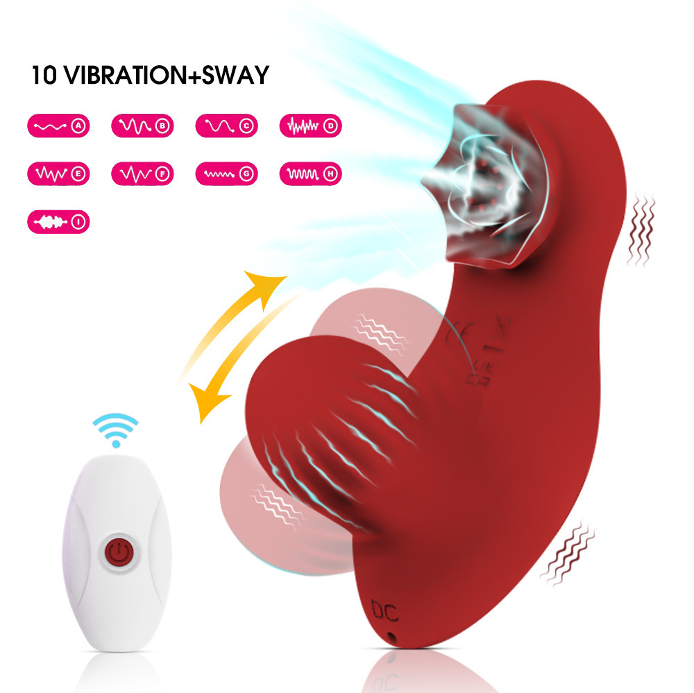 Wiggling Rabbit Vibrator G Spot Dildo Massager Remote Control Sex Toys For Women