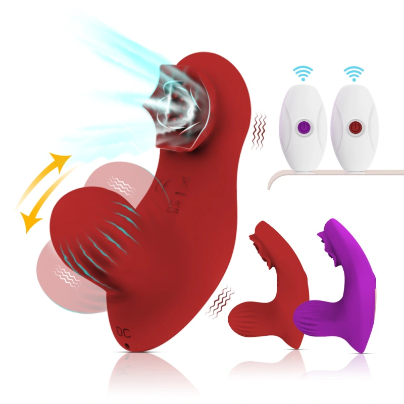 Wiggling Rabbit Vibrator G Spot Dildo Massager Remote Control Sex Toys For Women