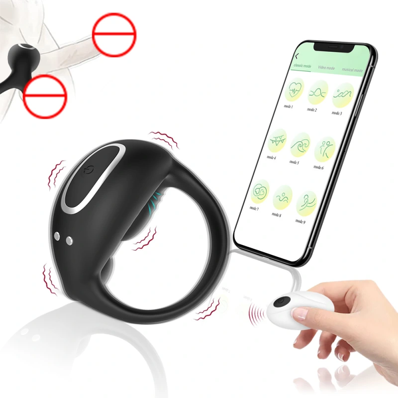 Men Penis Cock Ring Vibrator G-spot Dildo Massager Sex-Toy For Women-Couples US