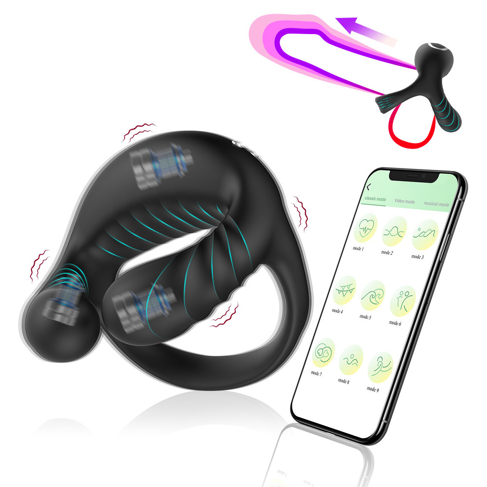 Men Penis Cock Ring Vibrator G-spot Dildo Massager Sex-Toy For Women-Couples US