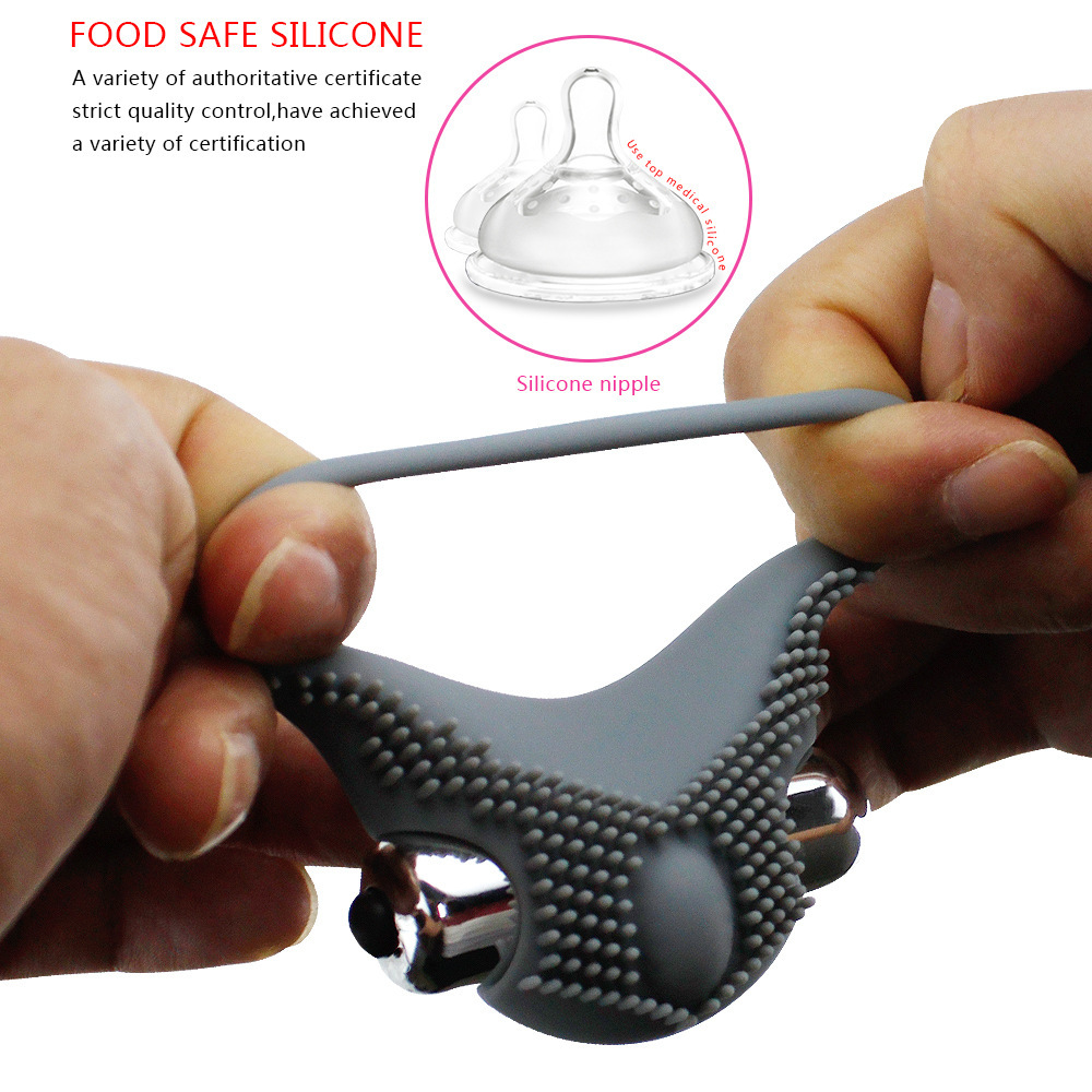 Silicone Vibrating Vibrating Cock Ring Stay Hard Penis Enhancer Sex Toy for Men