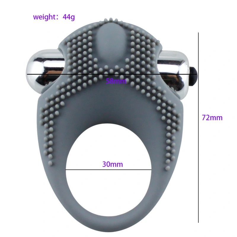 Silicone Vibrating Vibrating Cock Ring Stay Hard Penis Enhancer Sex Toy for Men