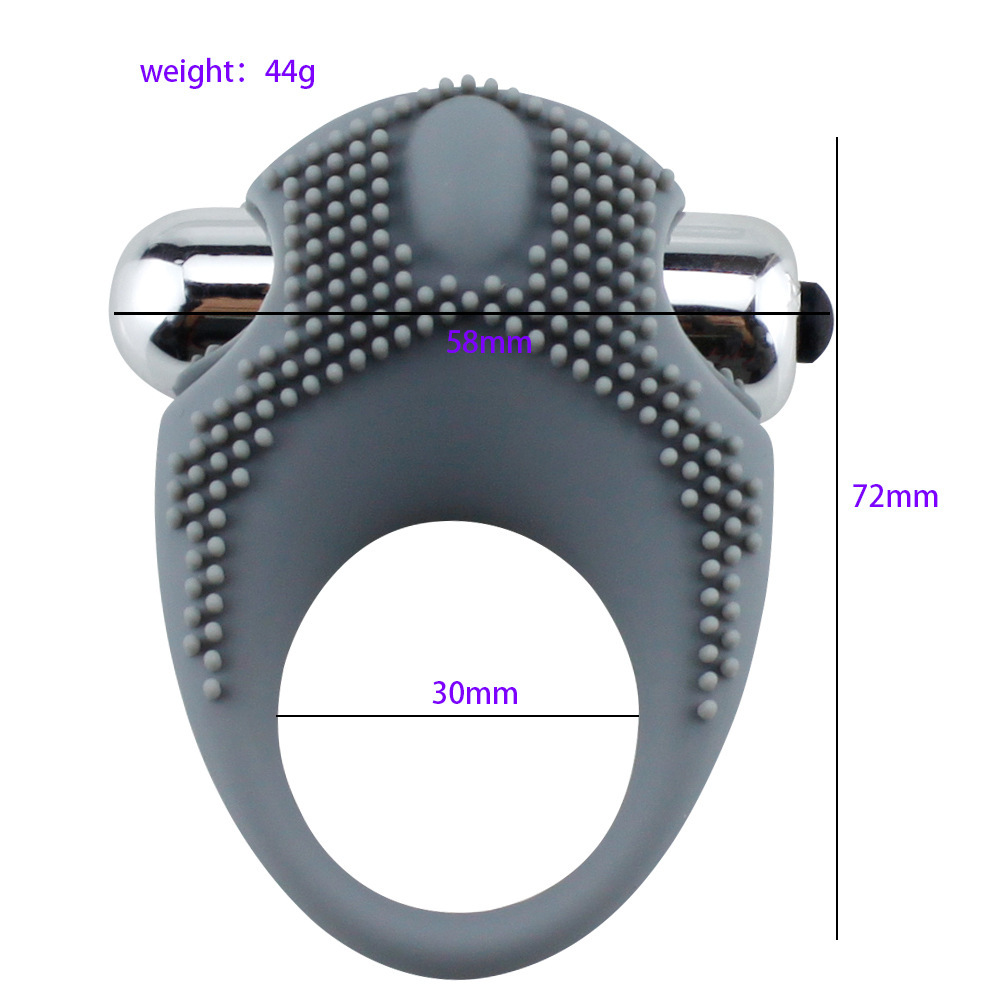 Silicone Vibrating Vibrating Cock Ring Stay Hard Penis Enhancer Sex Toy for Men