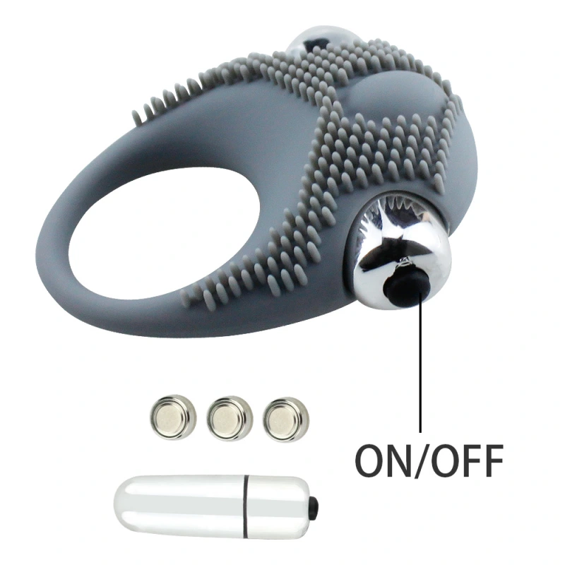 Silicone Vibrating Vibrating Cock Ring Stay Hard Penis Enhancer Sex Toy for Men