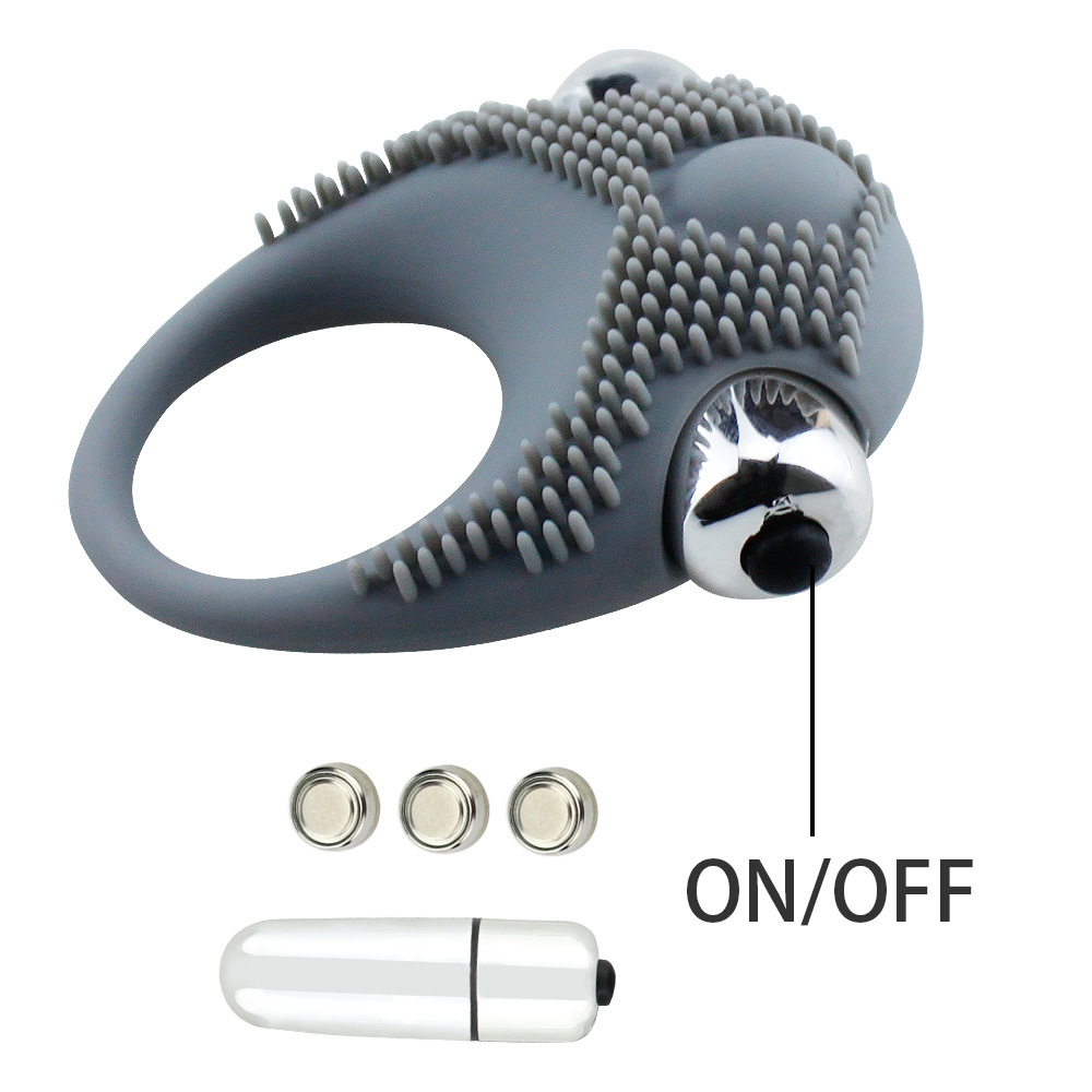 Silicone Vibrating Vibrating Cock Ring Stay Hard Penis Enhancer Sex Toy for Men