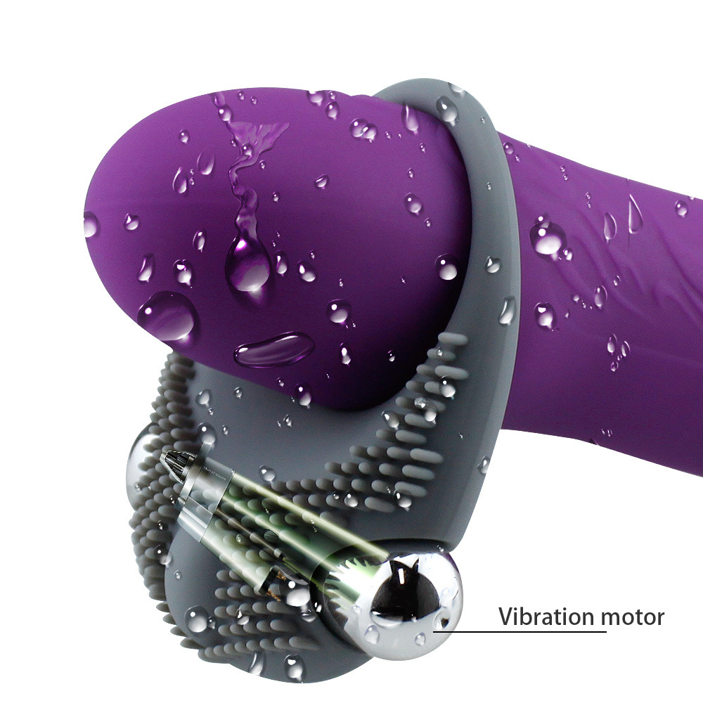 Silicone Vibrating Vibrating Cock Ring Stay Hard Penis Enhancer Sex Toy for Men