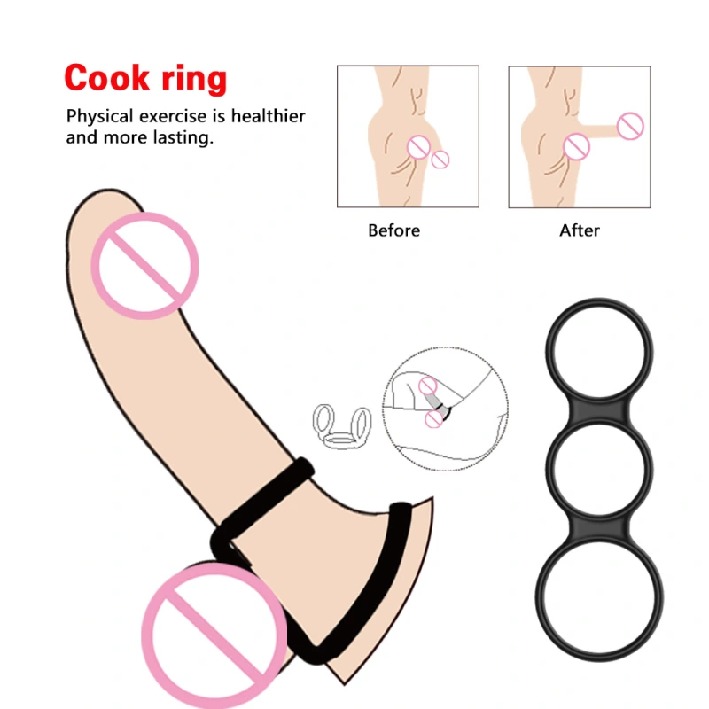 Soft Cock Penis Ring for Male Erection Enhancer Prolong Delay Sex Toy Stretchy