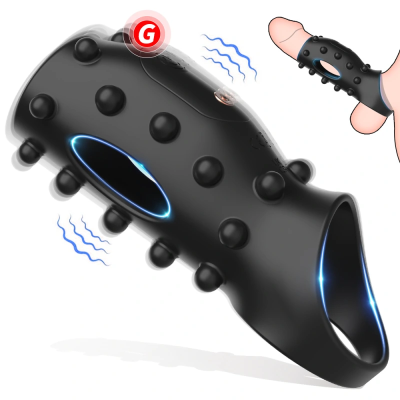 Male Vibrating Cock Penis Ring Sex Glans Erection Enhancer Prostate Massage Toy