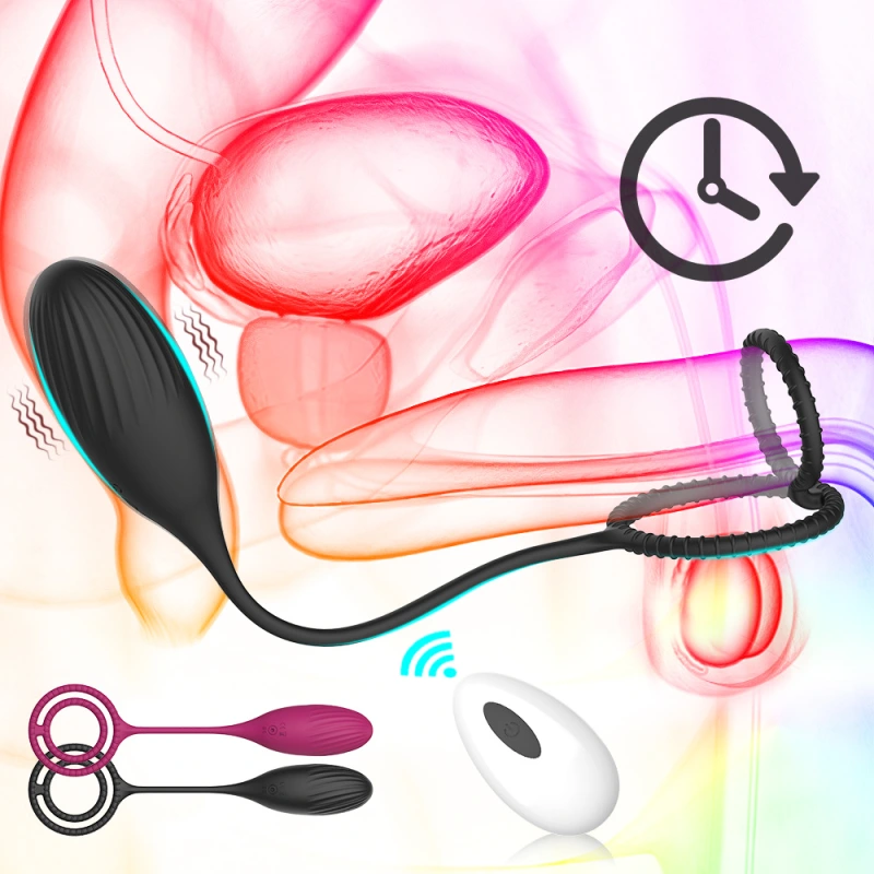 Penis Cock Ring Vibrator Anal Butt Plug Male Prostate Massager Sex Toys for Men