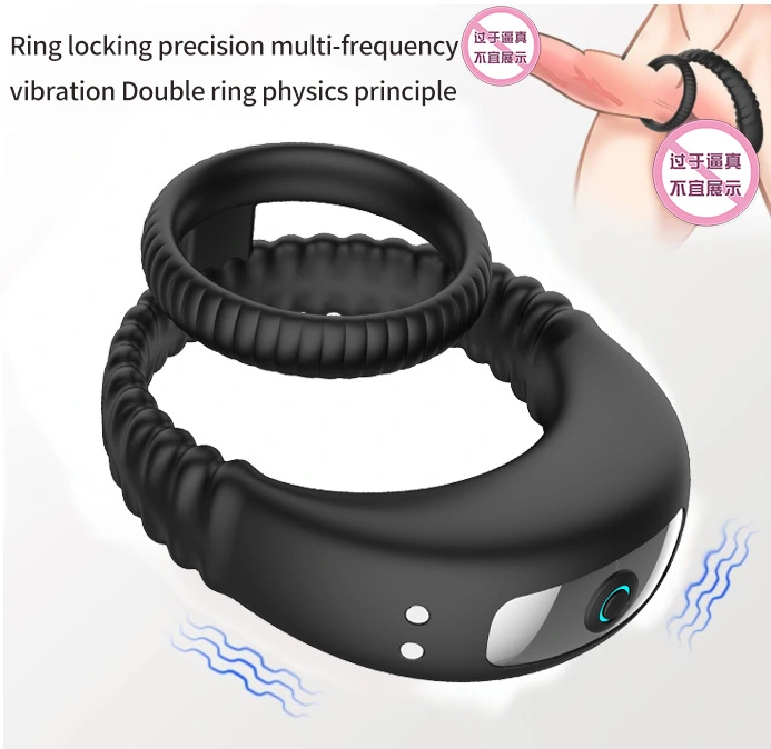 Men Penis Cock Ring Vibrator G-Spot Dildo Massager Sex Toys For Women Couples