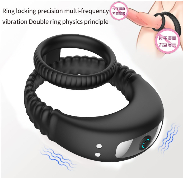 Men Penis Cock Ring Vibrator G-Spot Dildo Massager Sex Toys For Women Couples