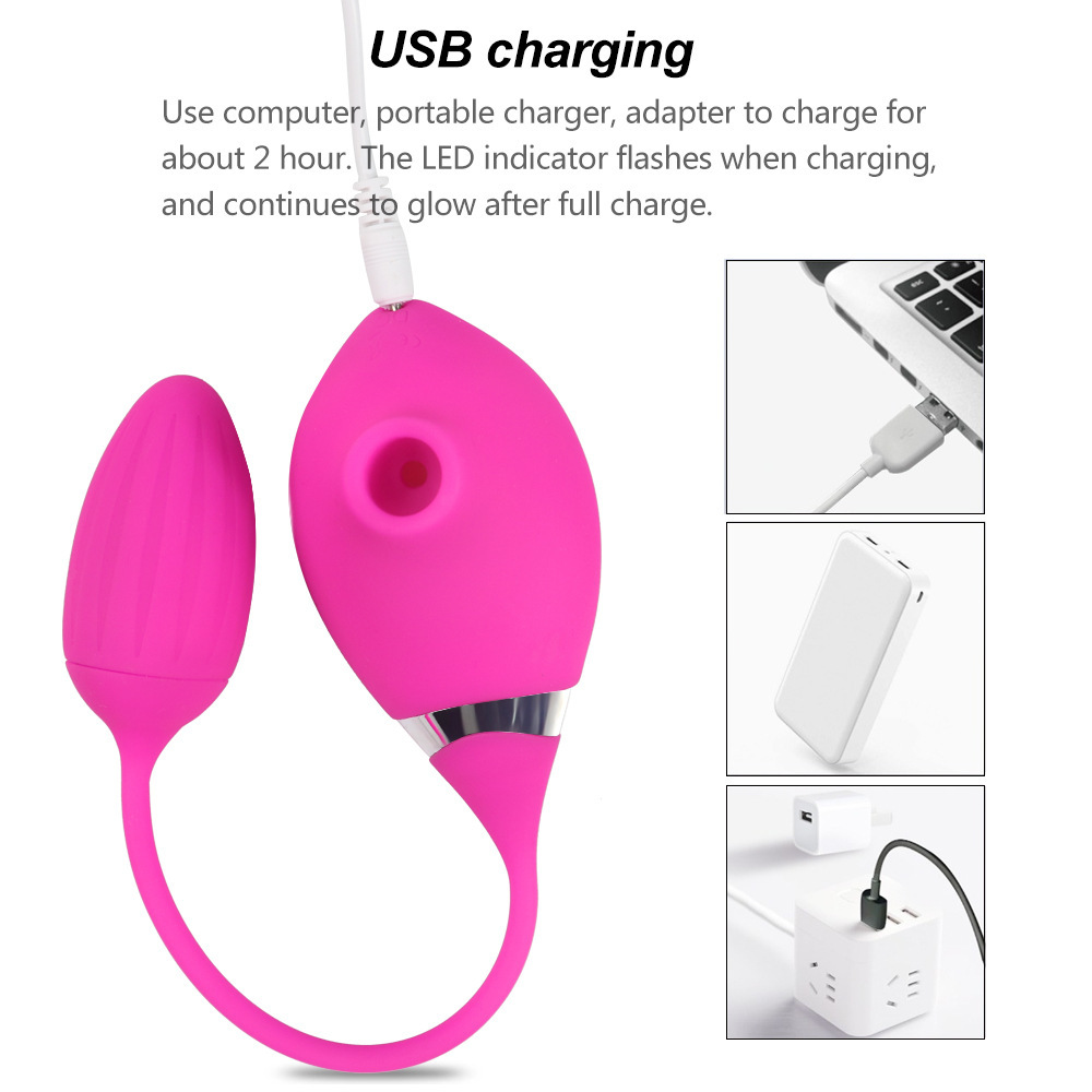 Vibrating Sucking Duck Clit G-spot Egg Bullet Vibrator Female Sex Toys