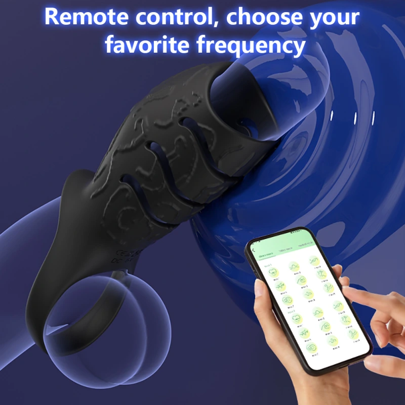 Vibrating Cock Ring Penis Sleeve Erection Clitoris Vibrator Sex Toys Men Women