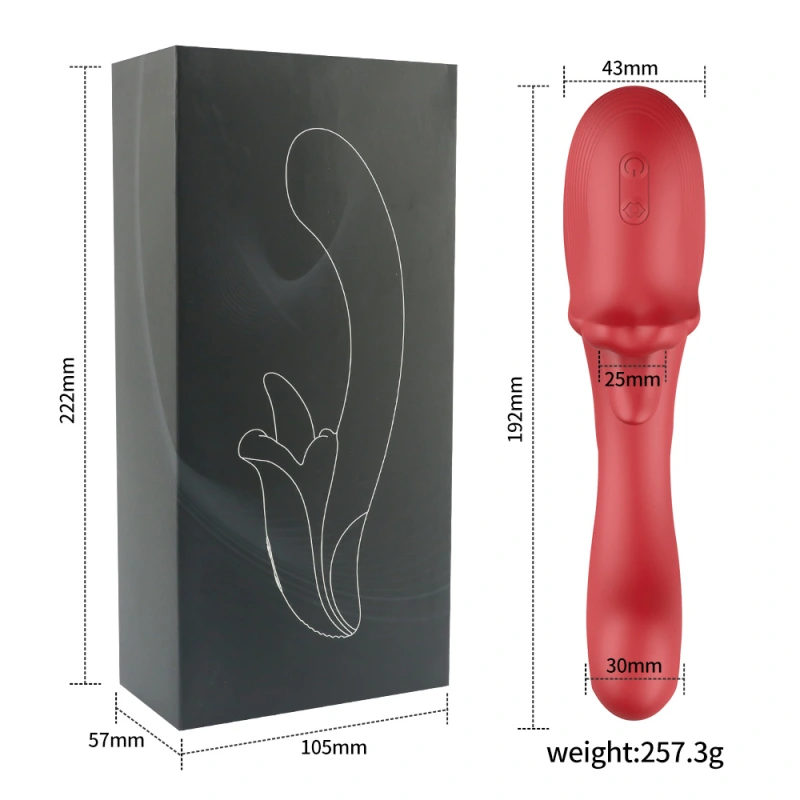 G-Spot Vibrator with 7 Flapping 7 Vibrating 5 Licking & Sucking