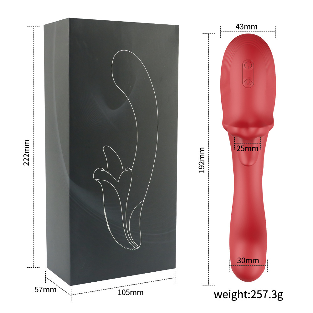 G-Spot Vibrator with 7 Flapping 7 Vibrating 5 Licking & Sucking