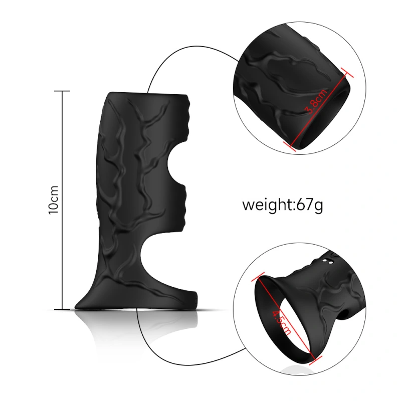 Penis-Sheath-Cock-Extender-Enlarger-Enhancer-Penis-Sleeve-Girth-Ring-Sex Toy-Men