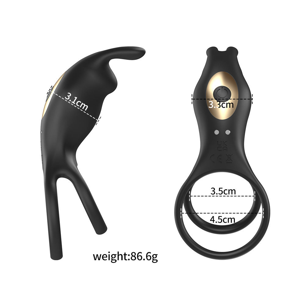 Silicone Penis Ring Couple Sexual Stimulation Device Penis Cock Ring Vibrator