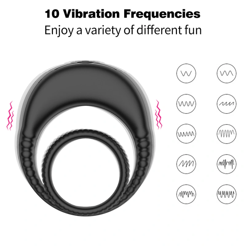 Men Penis Cock Ring Vibrator G-Spot Dildo Massager Sex Toys For Women Couples