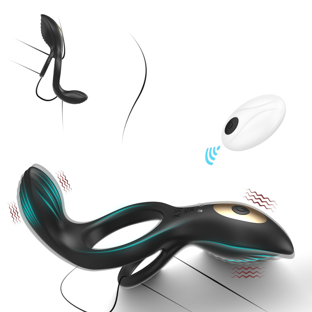 Male Prostate Massager Clit Stimulation Penis Cock Ring Vibrator Sex Toy For Men