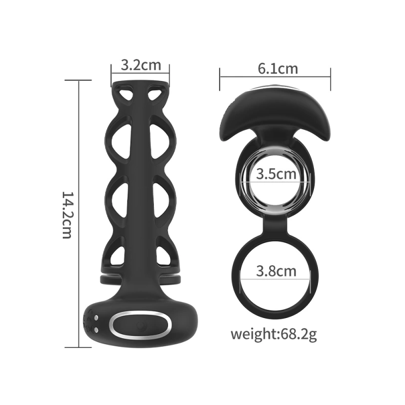 Couple Vibrator G-spot Dildo Massager Penis Cock Ring Adult Sex Toy For Men Gift