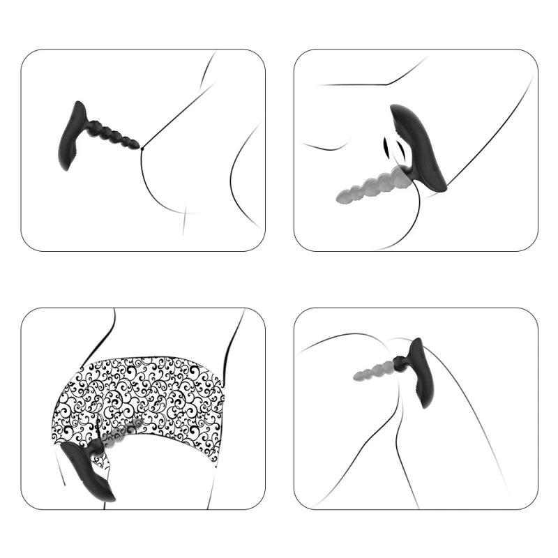 Vibrating Prostate Massager Anal Butt Plug G-spot Dildo Remote Vibrator Sex Toys