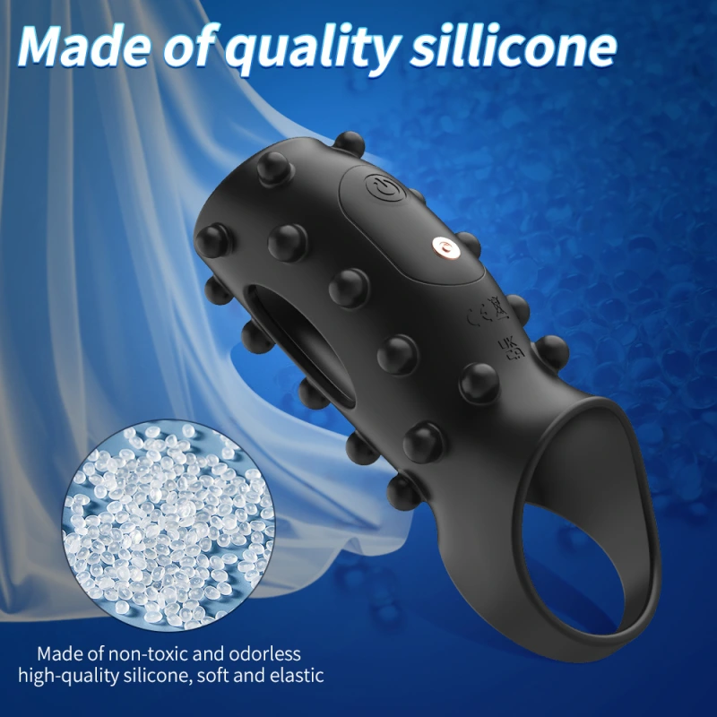 Male Vibrating Cock Penis Ring Sex Glans Erection Enhancer Prostate Massage Toy