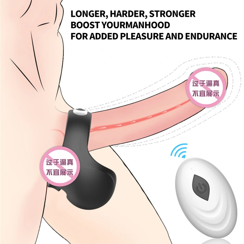 Vibrating Prostate Massager Penis Cock Ring Erection Stimulates Sex Toys For Men