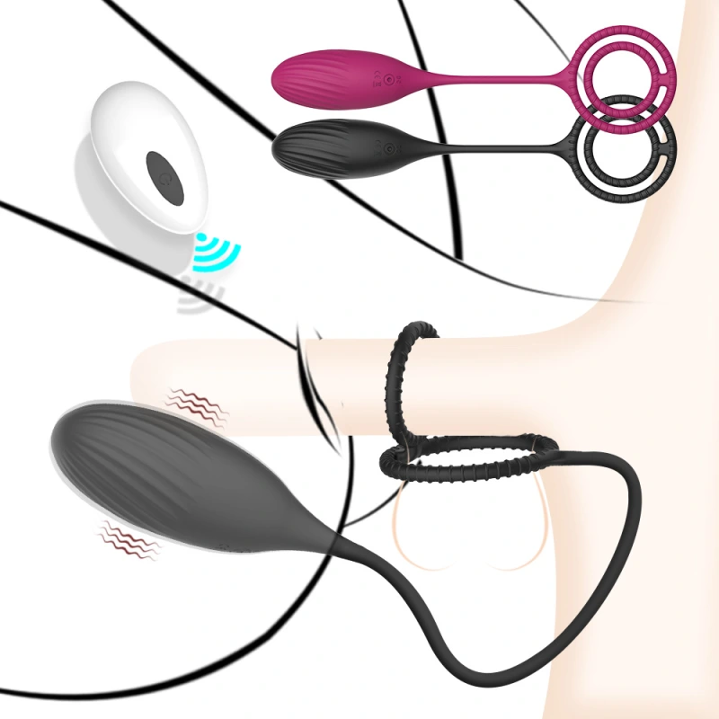 Penis Cock Ring Vibrator Anal Butt Plug Male Prostate Massager Sex Toys for Men