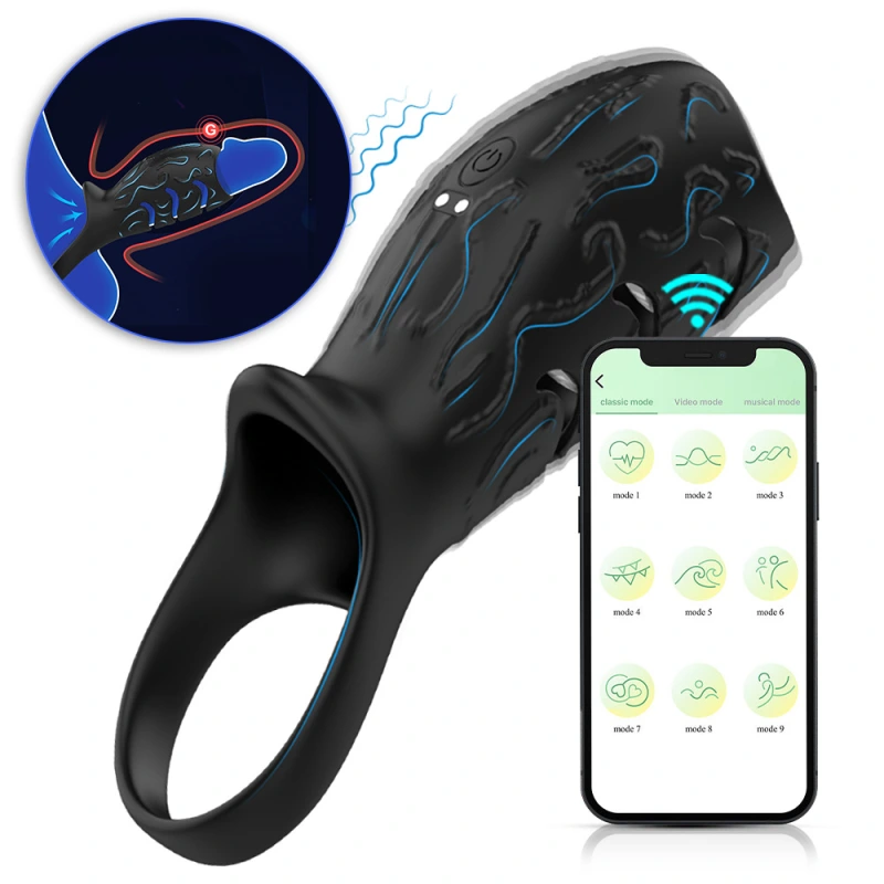 Vibrating Cock Ring Penis Sleeve Erection Clitoris Vibrator Sex Toys Men Women