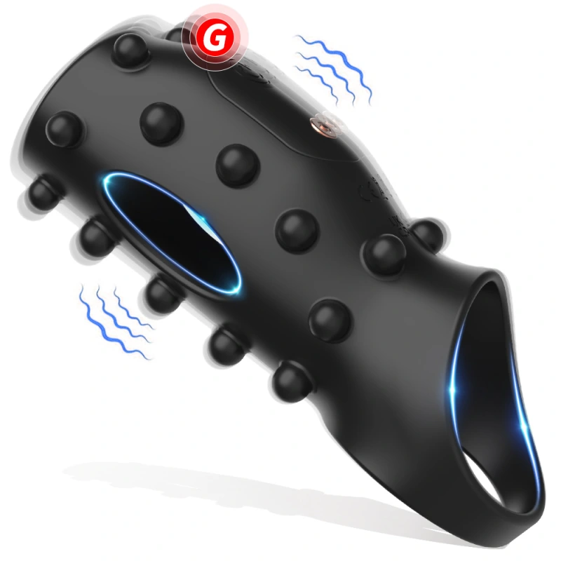 Male Vibrating Cock Penis Ring Sex Glans Erection Enhancer Prostate Massage Toy