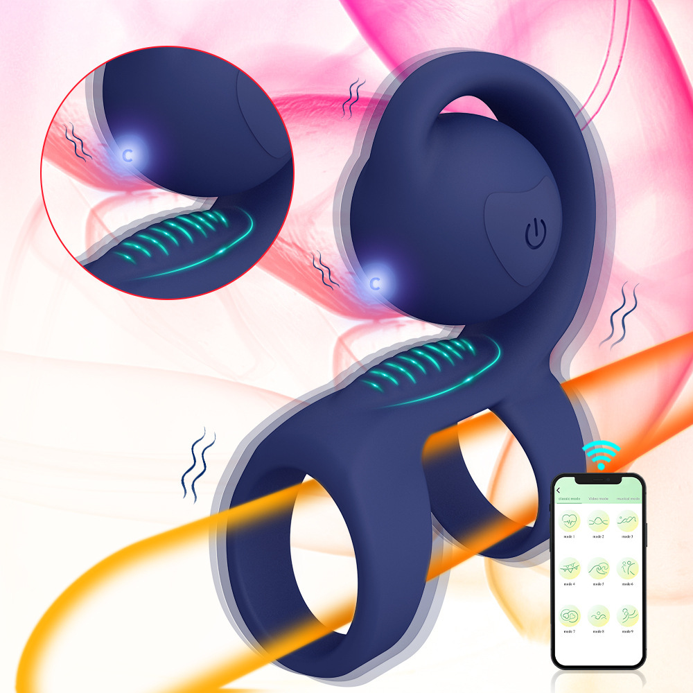 Men Penis Cock Ring Vibrator G-spot Dildo Massager Sex Toys For Women Couple
